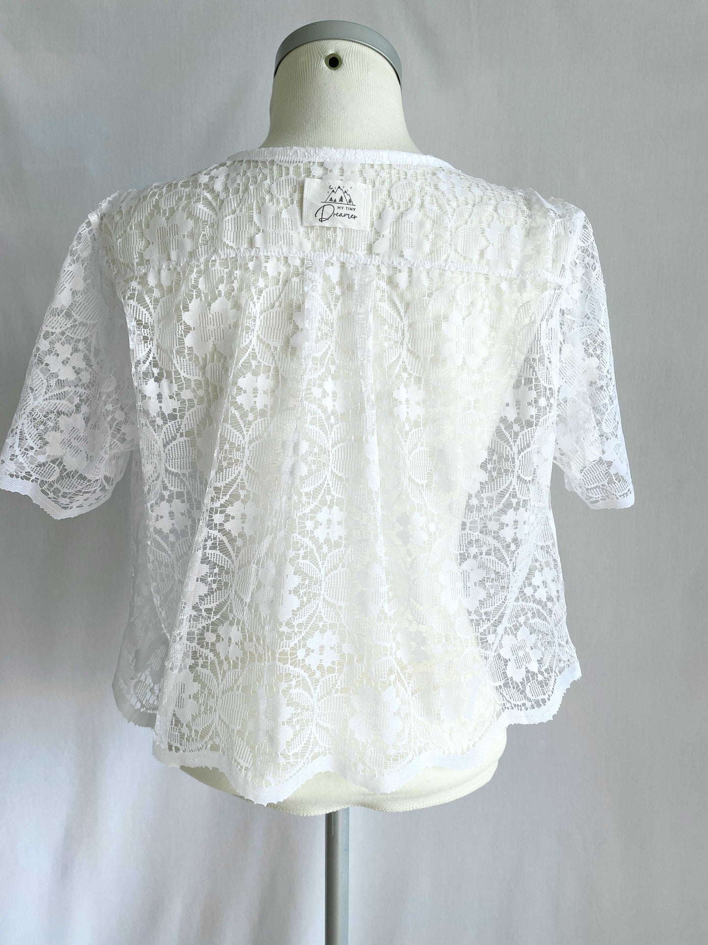 Bluse - Hvid blonde