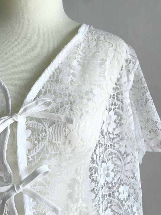 Bluse - Hvid blonde
