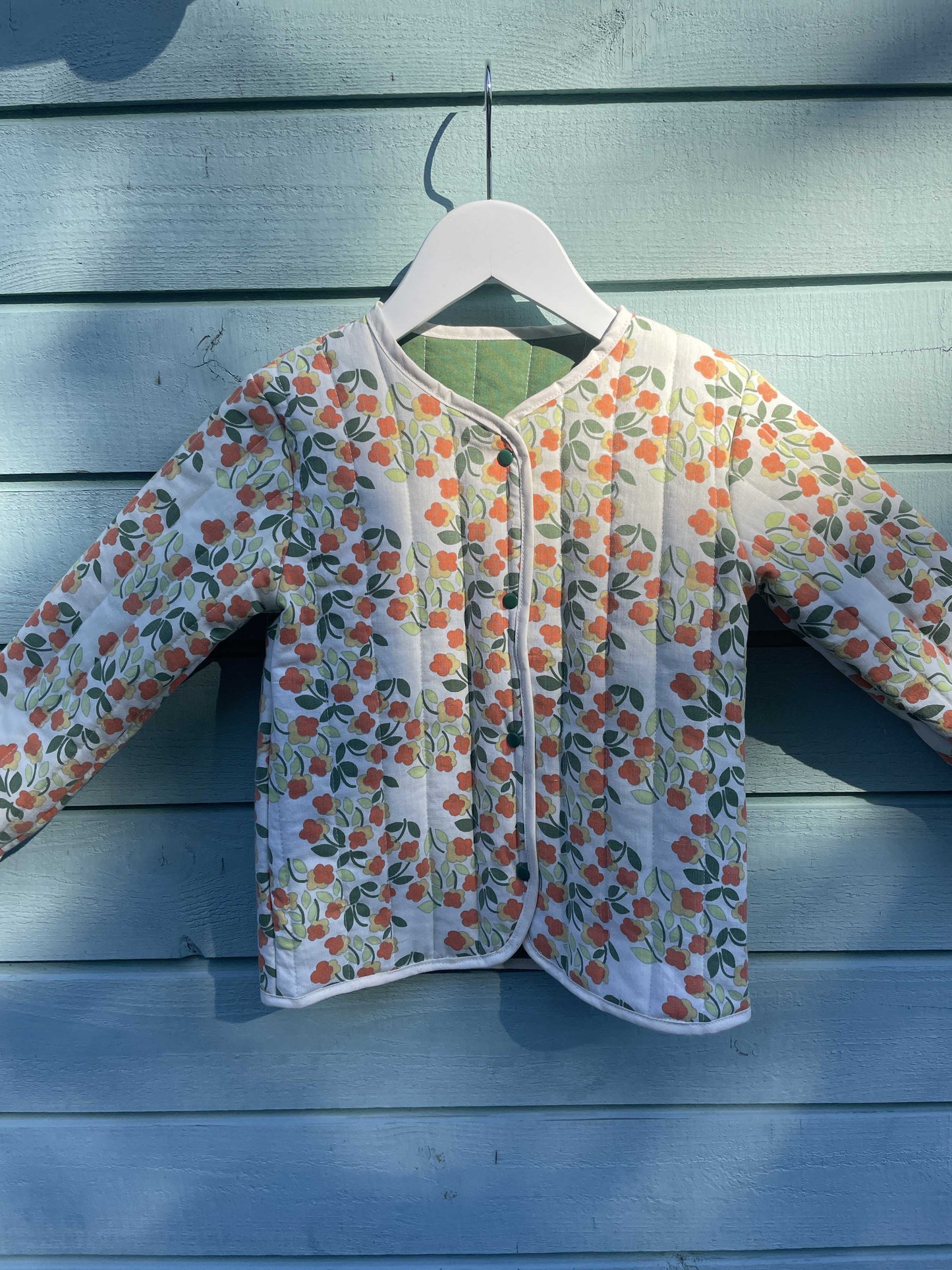 Jakke - Efterårsblomster str. 104 - 110