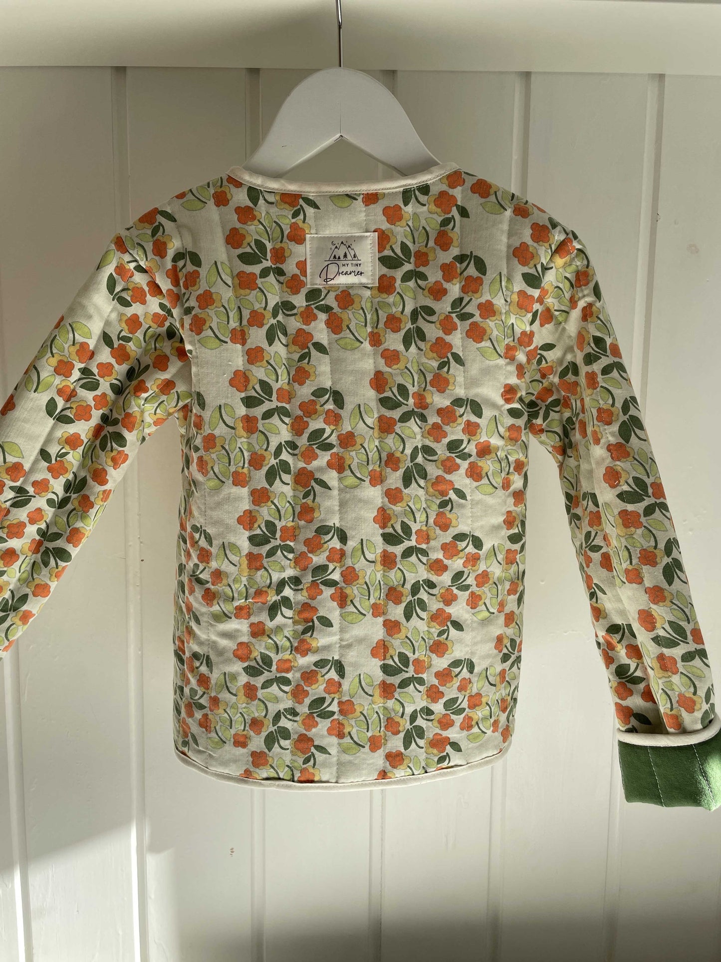 Jakke - Efterårsblomster str. 104 - 110