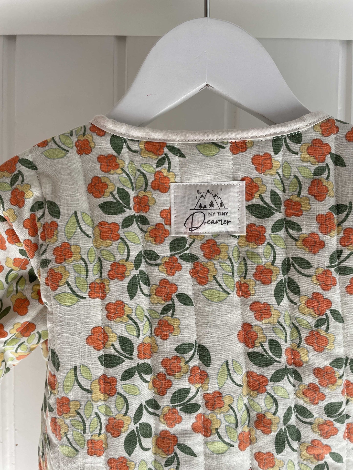 Jakke - Efterårsblomster str. 104 - 110