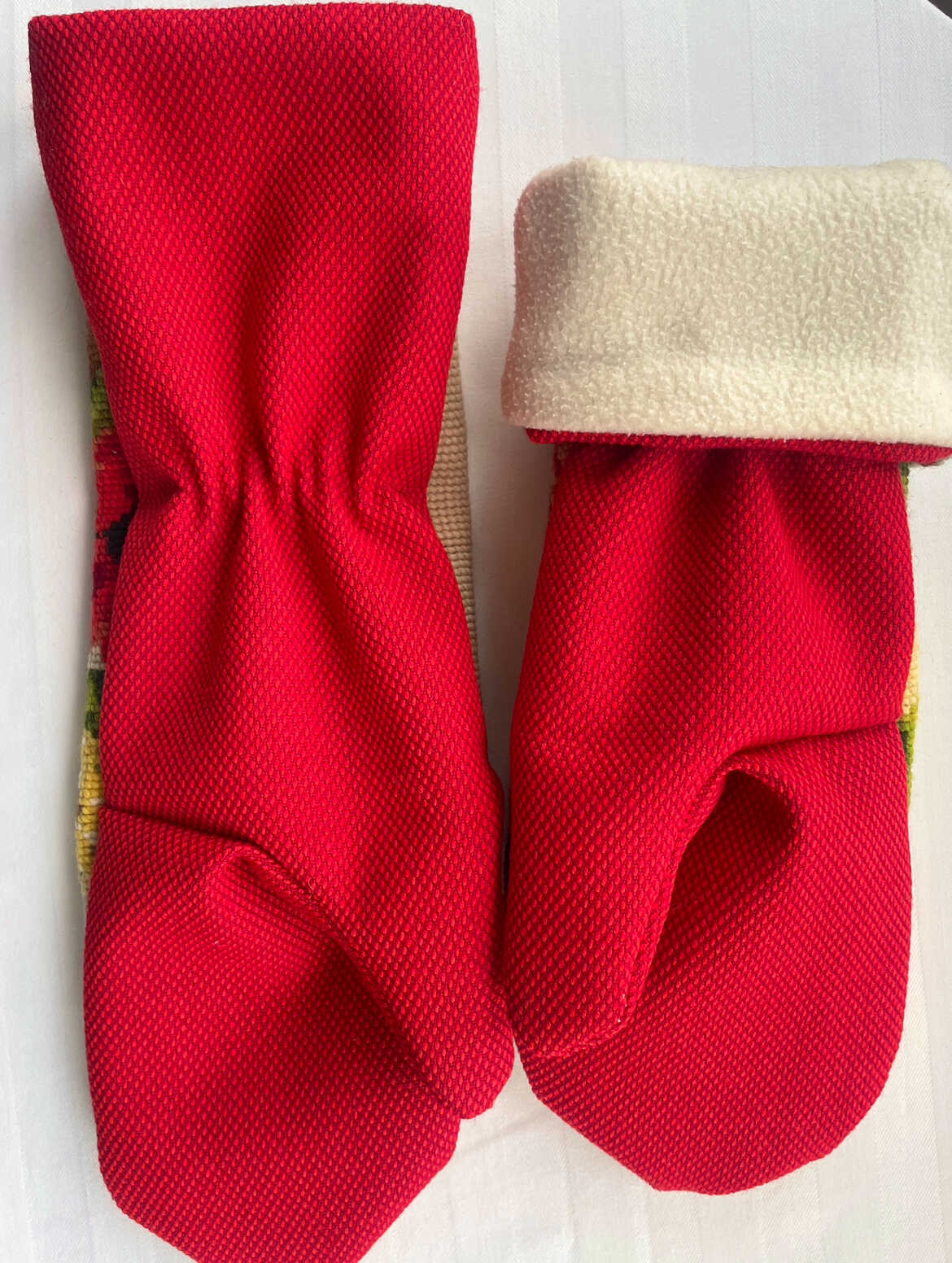 Luffer Røde med broderi