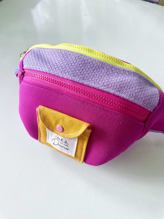 Bumbag - Pink, gul og lilla
